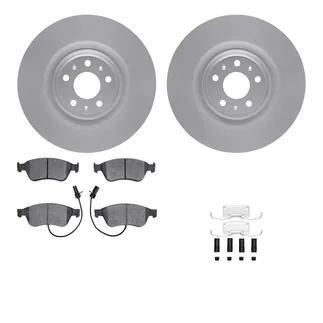 R1 Concepts WDTH1-73014 Brake Rotors - Carbon Coated W/ Euro Ceramic Pads & Hdw